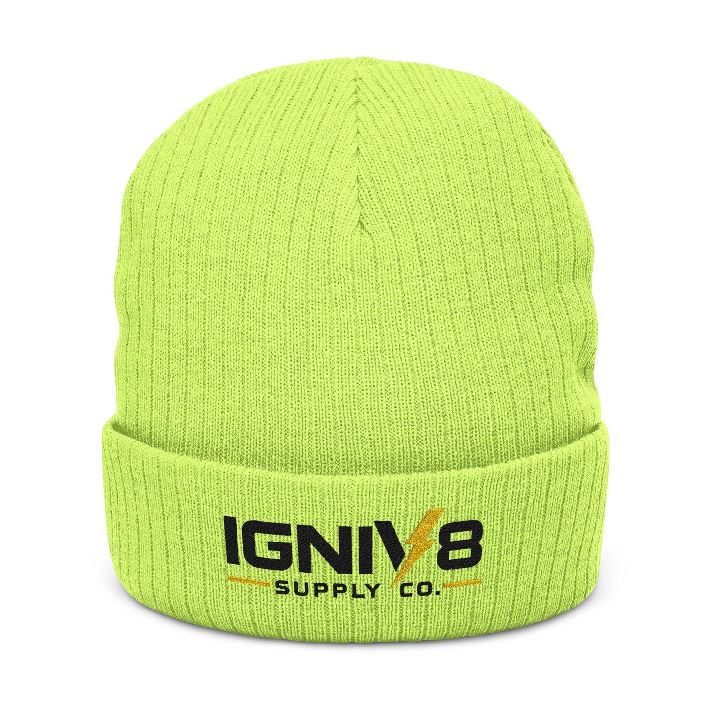 Ribbed Knit Beanie (Embroidery)