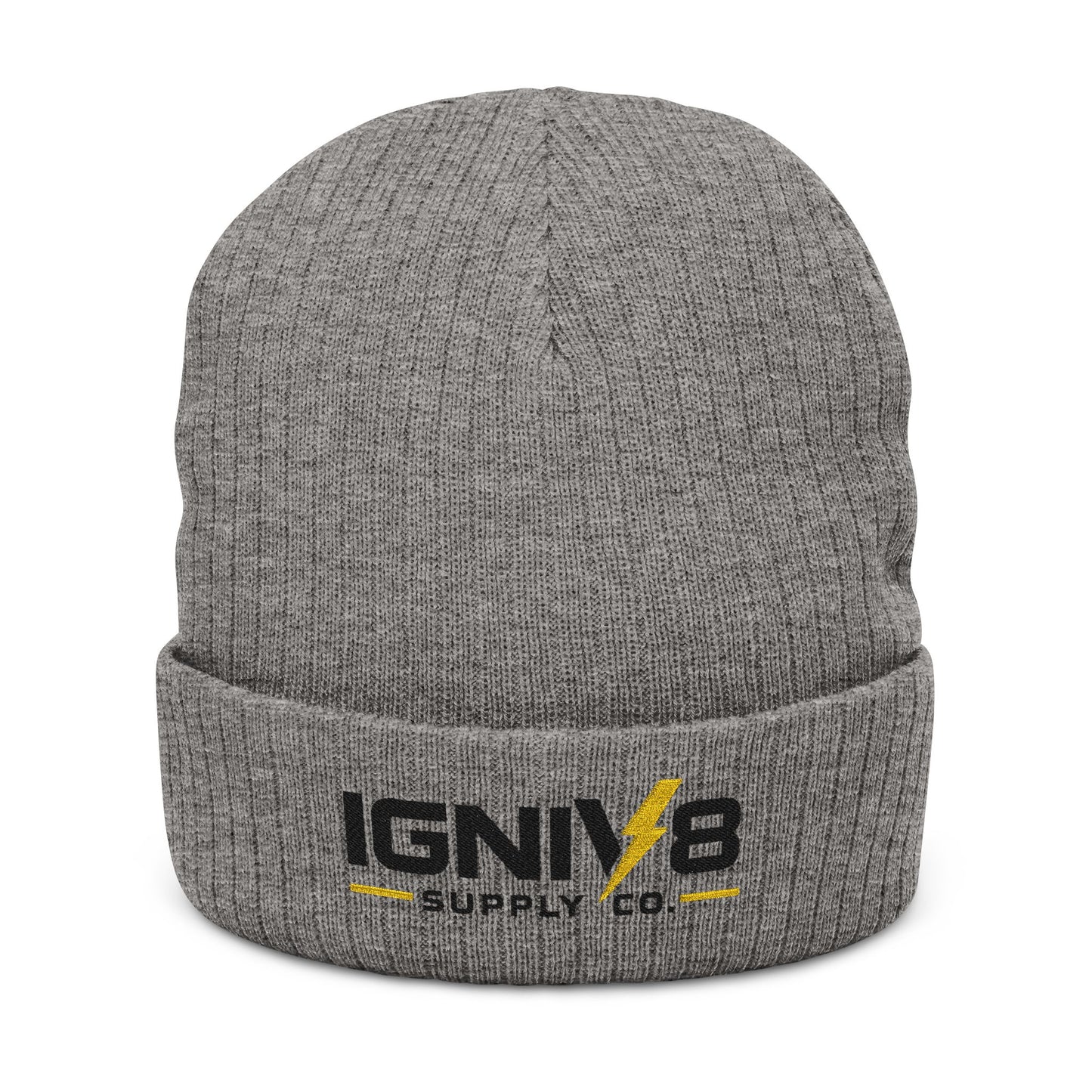 Ribbed Knit Beanie (Embroidery)