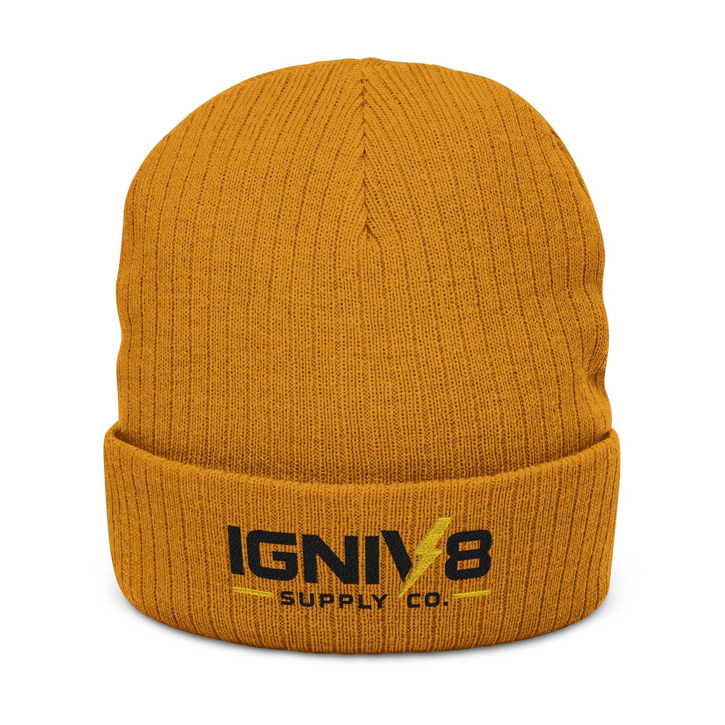 Ribbed Knit Beanie (Embroidery)