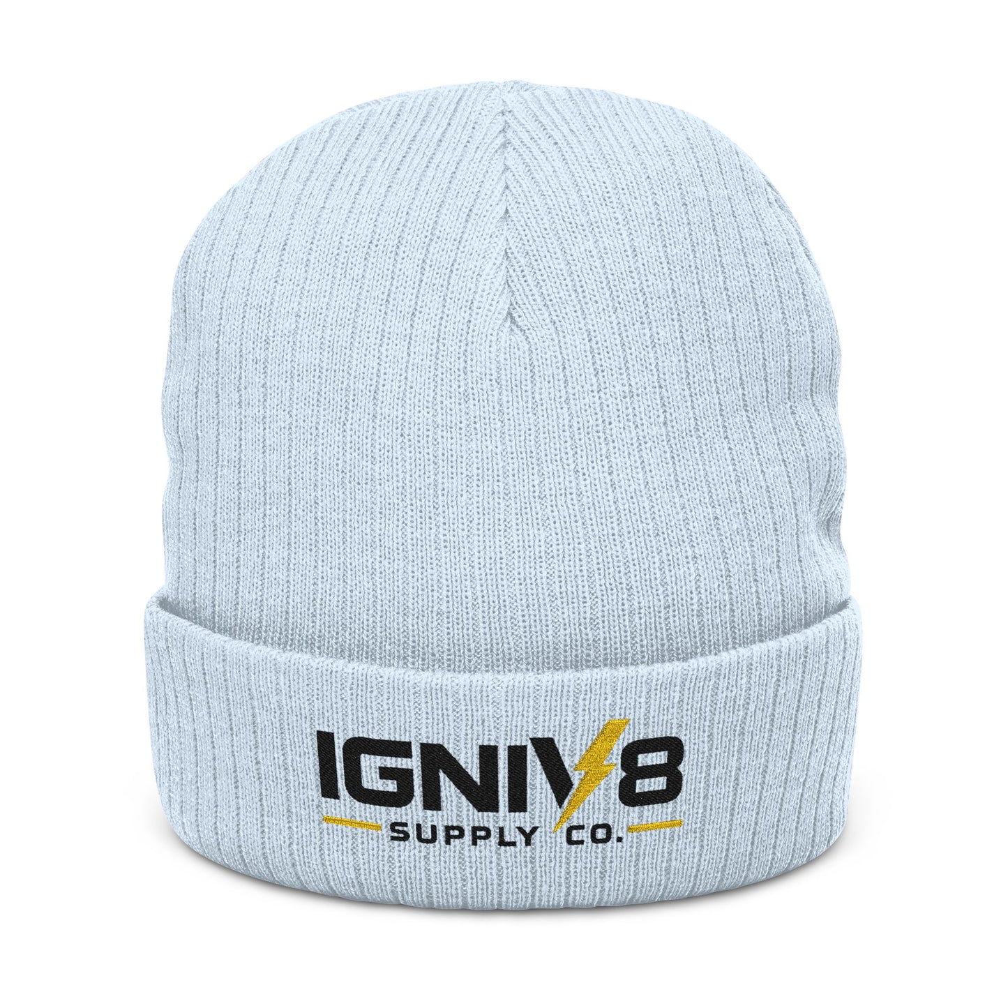 Ribbed Knit Beanie (Embroidery)