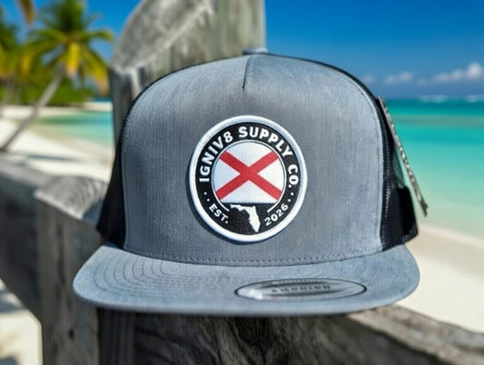 Grey FL IGNIV8 Yupoong Snapback