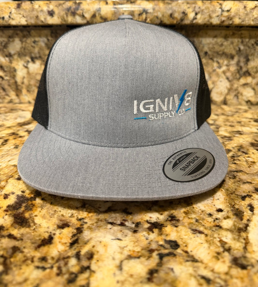 Grey IGNIV8 Snapback Yupoong