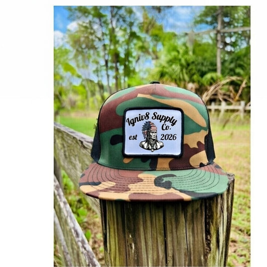 Darker Camo Tribal IGNIV8 Yupoong Snapback
